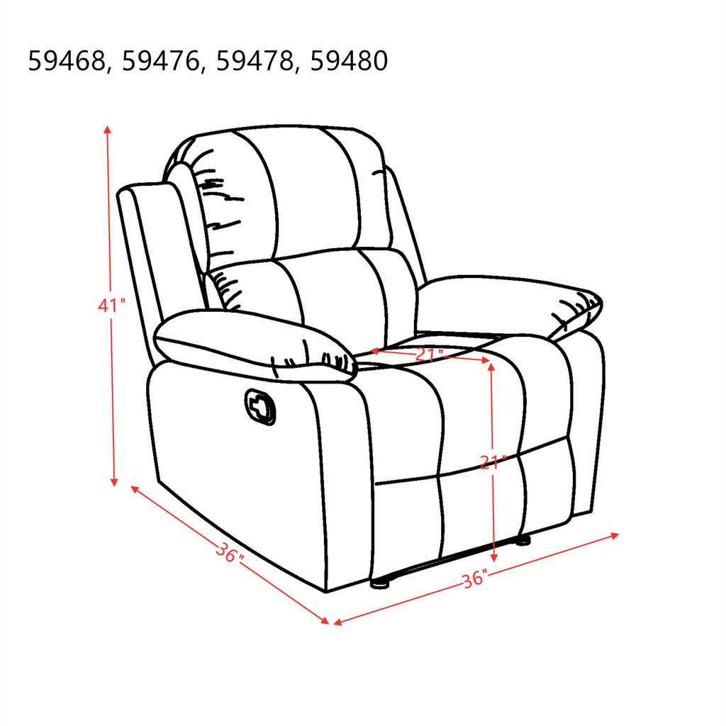 Microfiber Recliner T235175