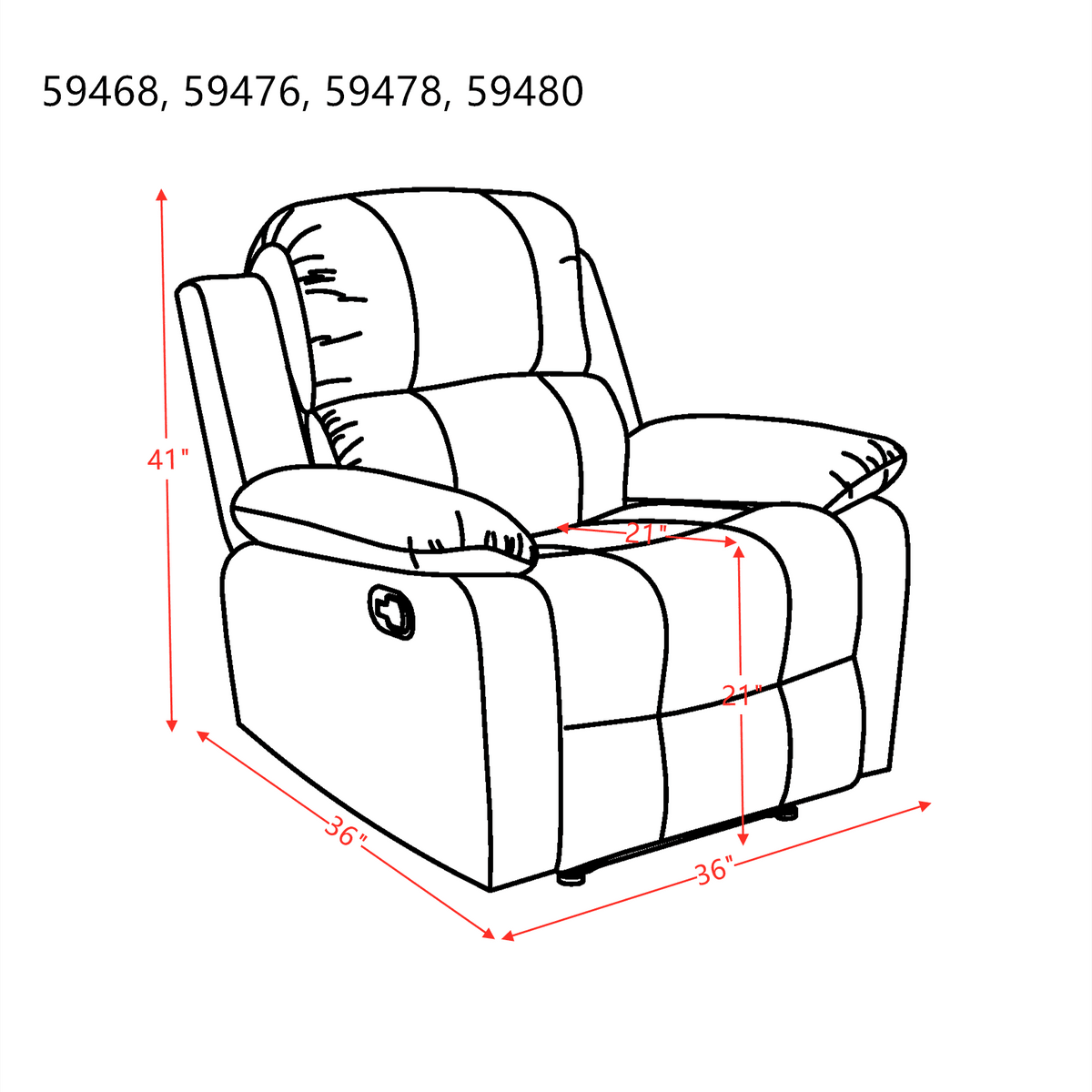 Microfiber Recliner T235175