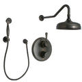 Antique Bronze Thermostatic Shower Trim with Rain Shower Head I9247