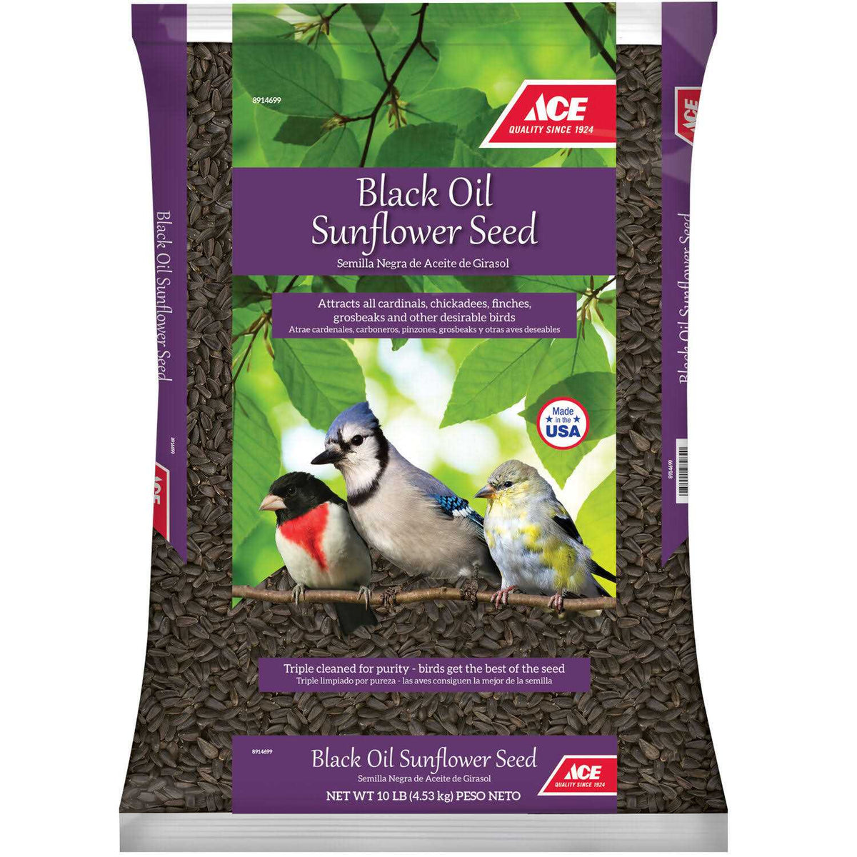 Black Oil Sunflower Seed Wild Bird Food L1684