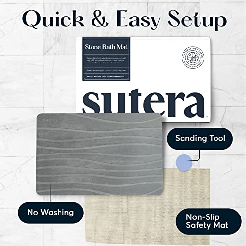 Gray Stone Bath Mat V6763