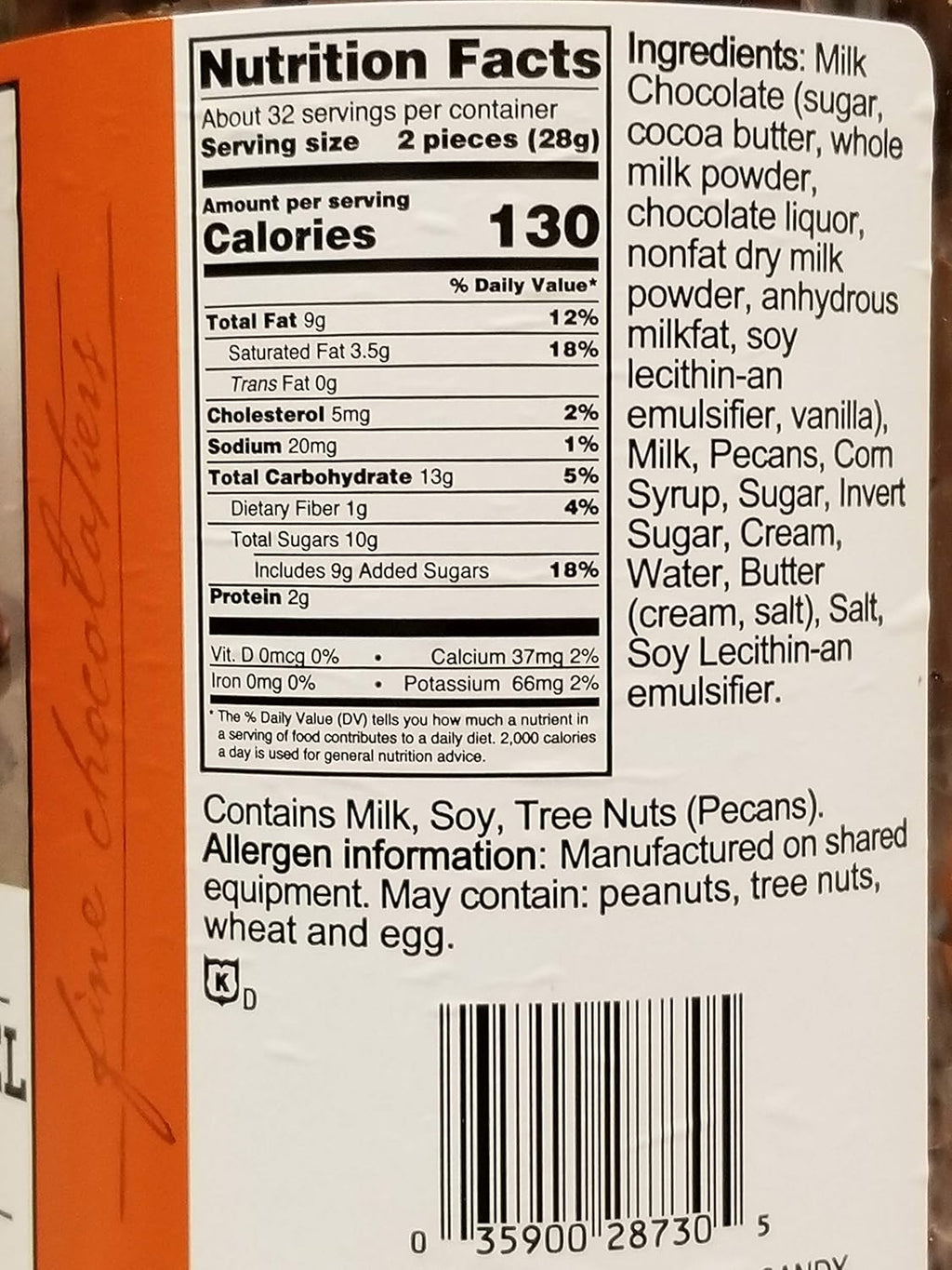 Milk Chocolate Pecan Caramel Clusters U556834