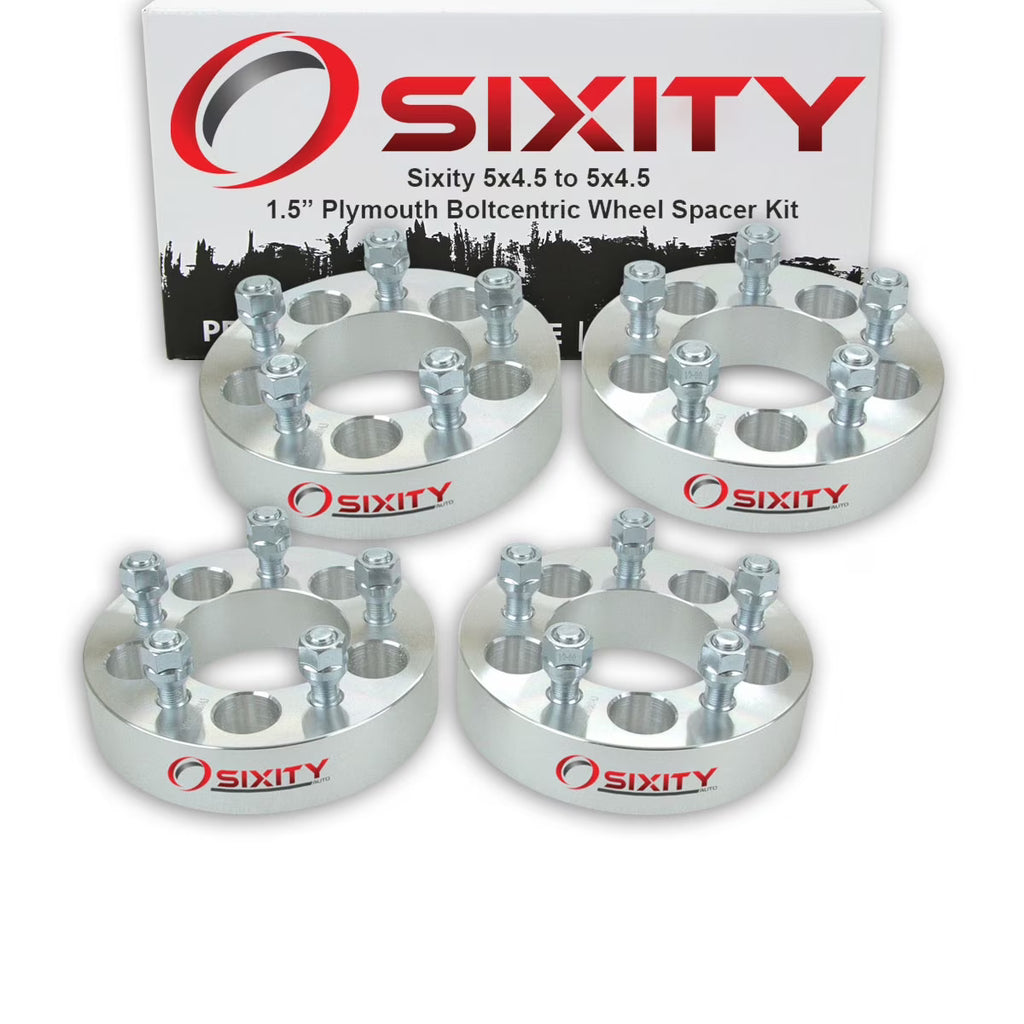 4 pc 1.5" 5x4.5 Wheel Spacers with 1.25in Studs D444