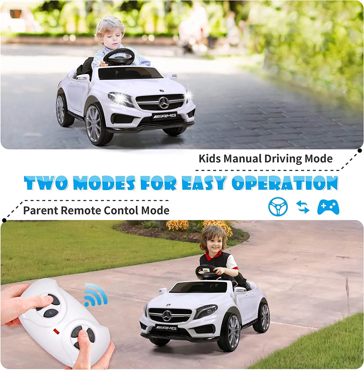 6V Kids Ride on Car with Remote Control Lights Music Red L17816