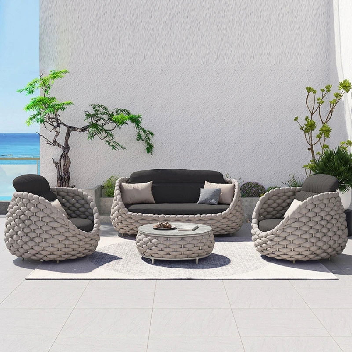 Rattan Woven Outdoor Sofa Coffee Table Z6098
