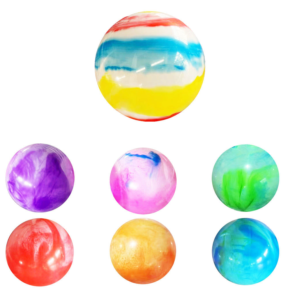 4Pcs 15 Inch Marbleized Bouncy Rubber Playground Sensory Balls G620054