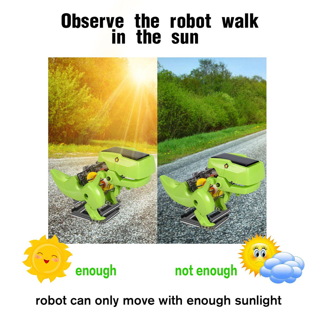 3-in-1 Solar Powered Dinosaur Robot Building Toys A576430