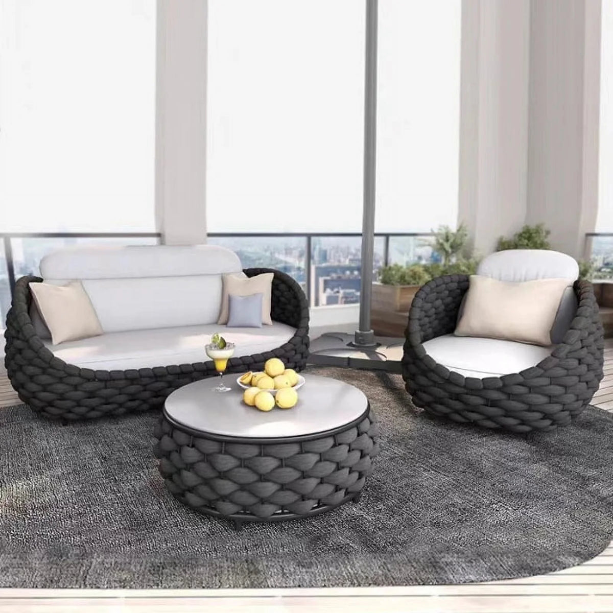 Rattan Woven Outdoor Sofa Coffee Table Z6098
