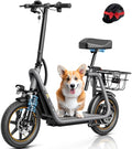 Electric Scooter with Seat, Front Suspension, Turn Signal C302