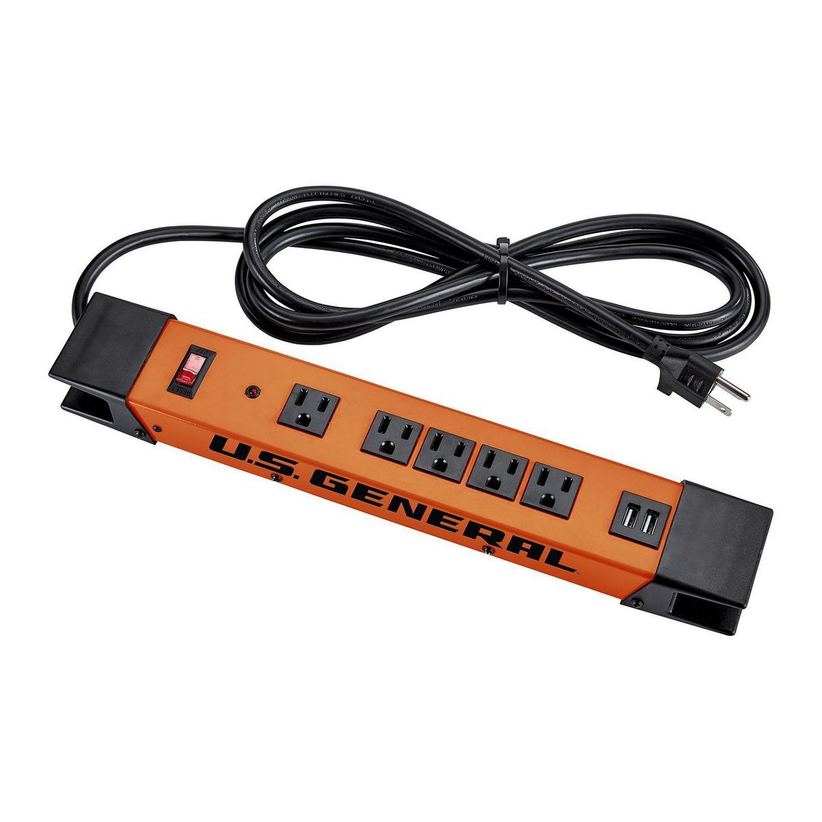 5-Outlet Magnetic Power Strip with 2 USB Ports S835146