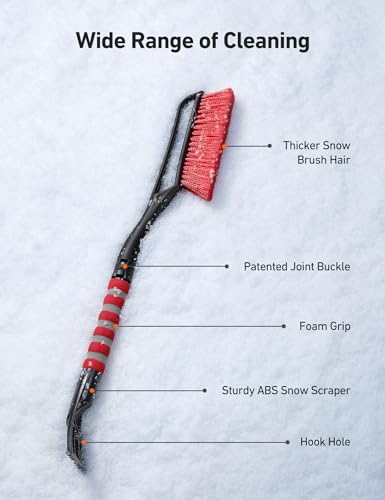 2 Pack 27" Snow Brush and Ice Scrapers A348