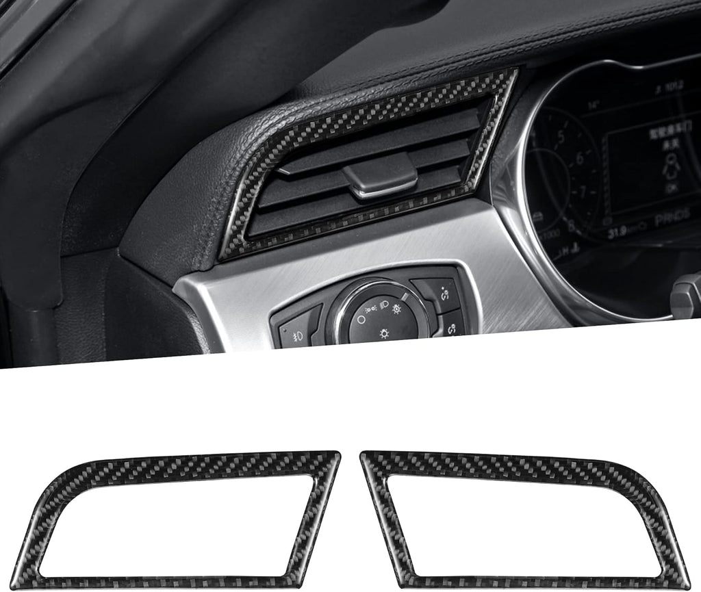 Carbon Fiber Center Console Gear Shift Frame Cover Trim Stickers 4Pcs D5261