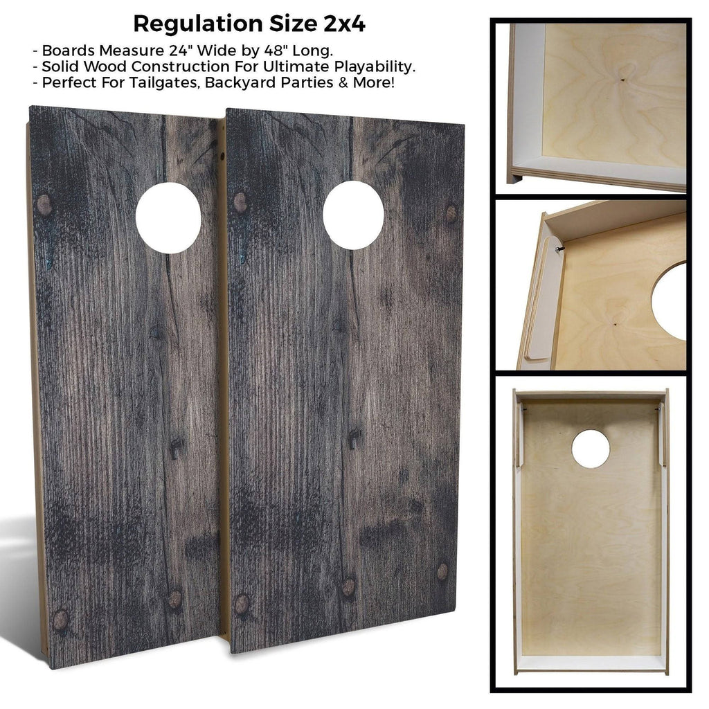 Black Nail Cornhole Set with Carrying Case T792295