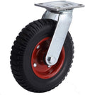 8 inch Black Rubber Swivel Casters F832818