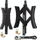 Black Metal Wheel Chock Stabilizer 2 Packs P494253