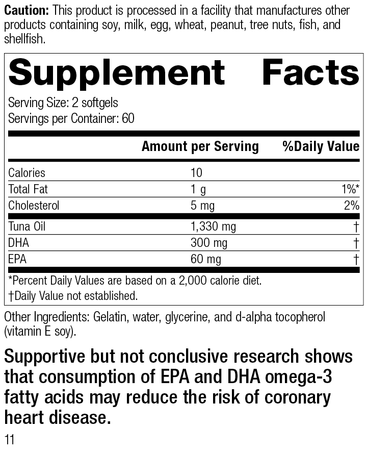 Omega-3 Oil 120 Softgels J210818