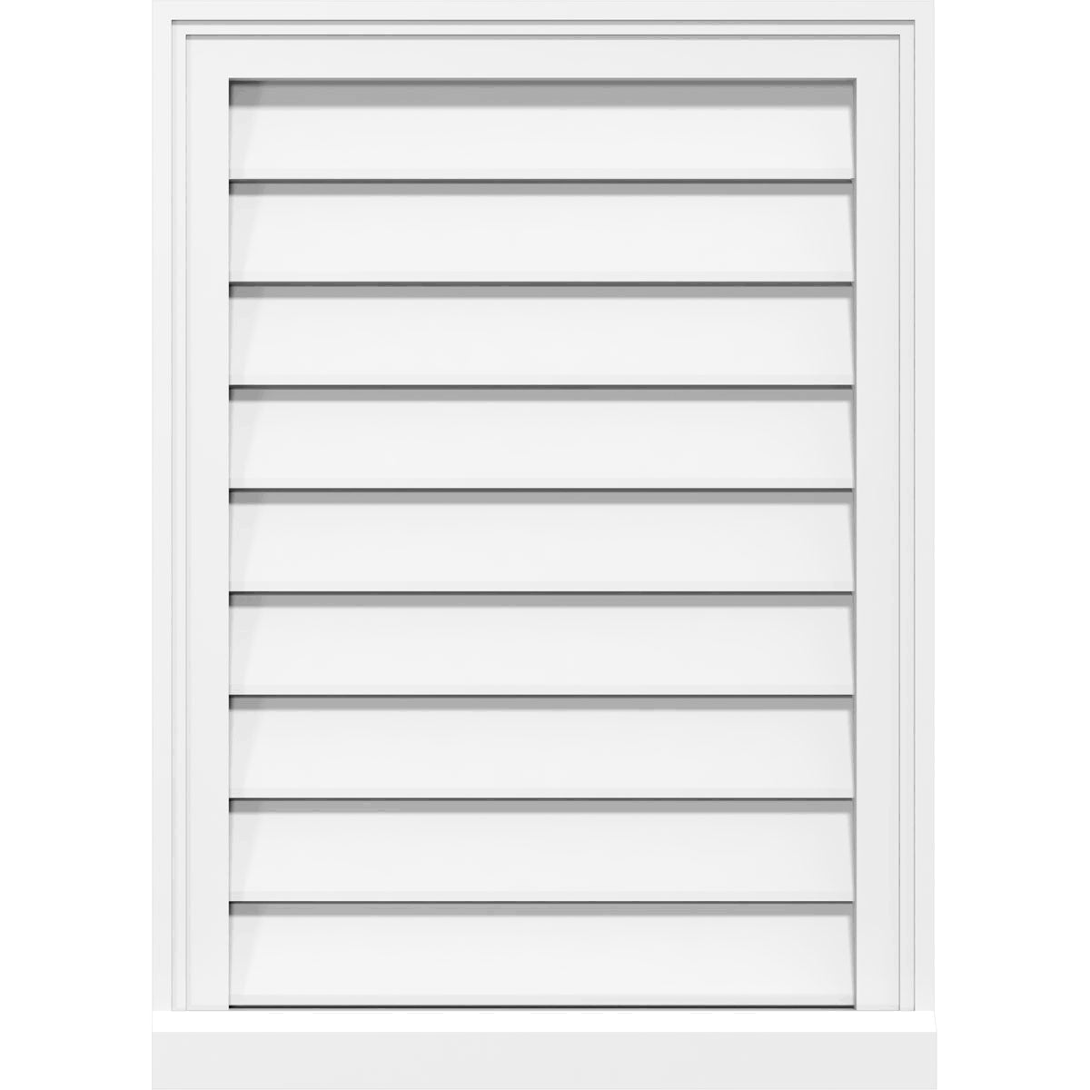 PVC Gable Vent with Brickmould R86337