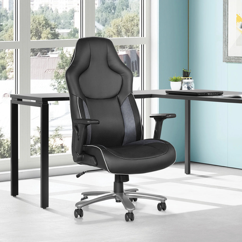 Gray Mesh Gaming Chair J4815