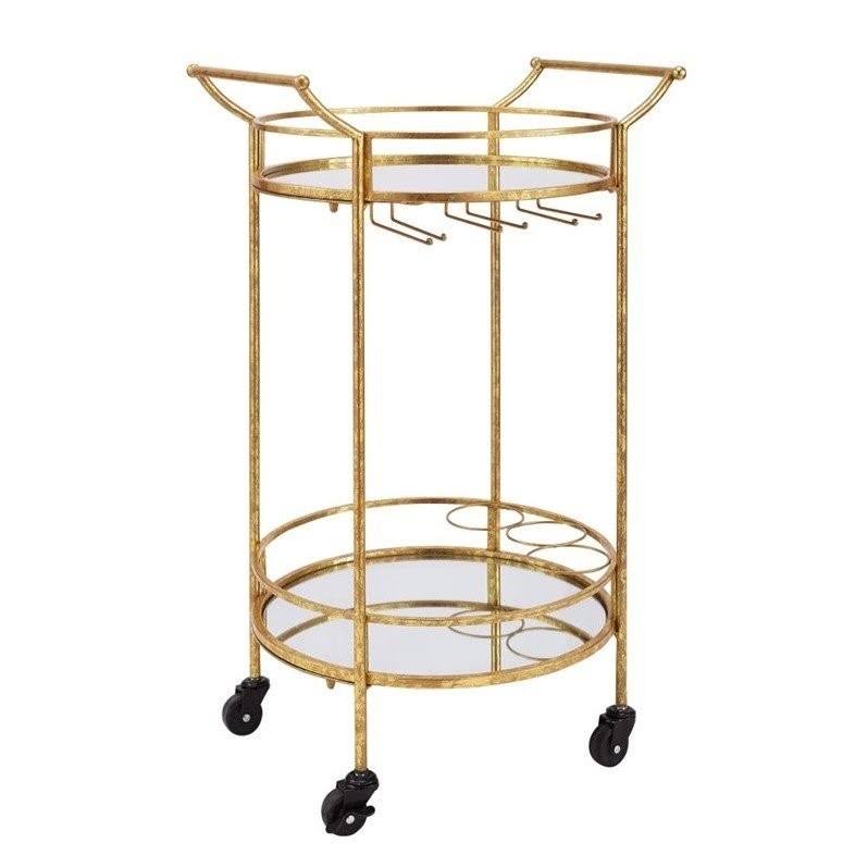 Gold Metal Bar Cart G886675