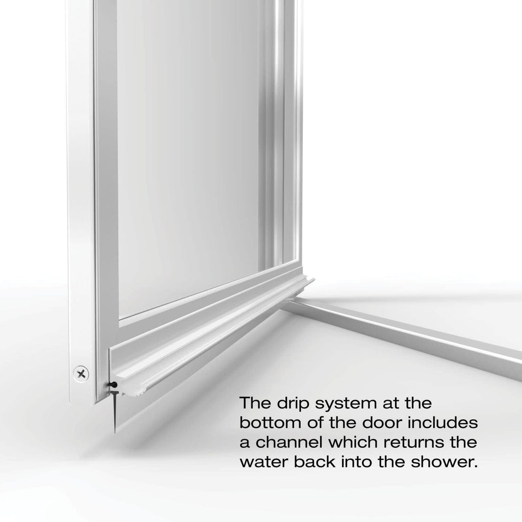Pivot Framed Shower Door with Silver R289079
