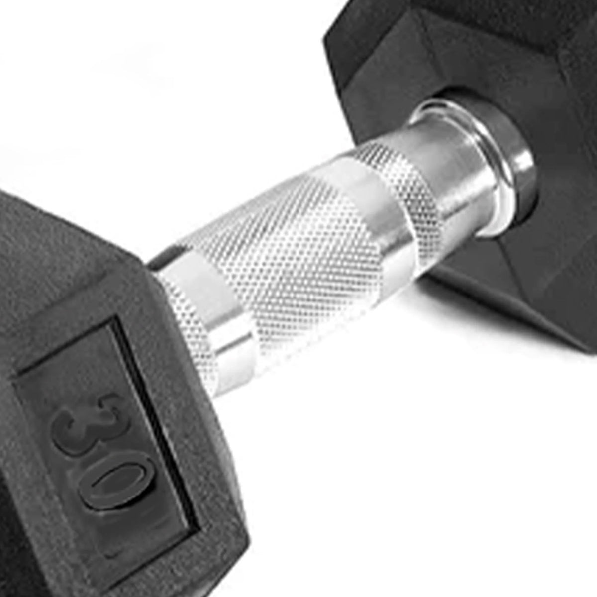 30lb Hex Rubber Dumbbell 1 Pair W7748
