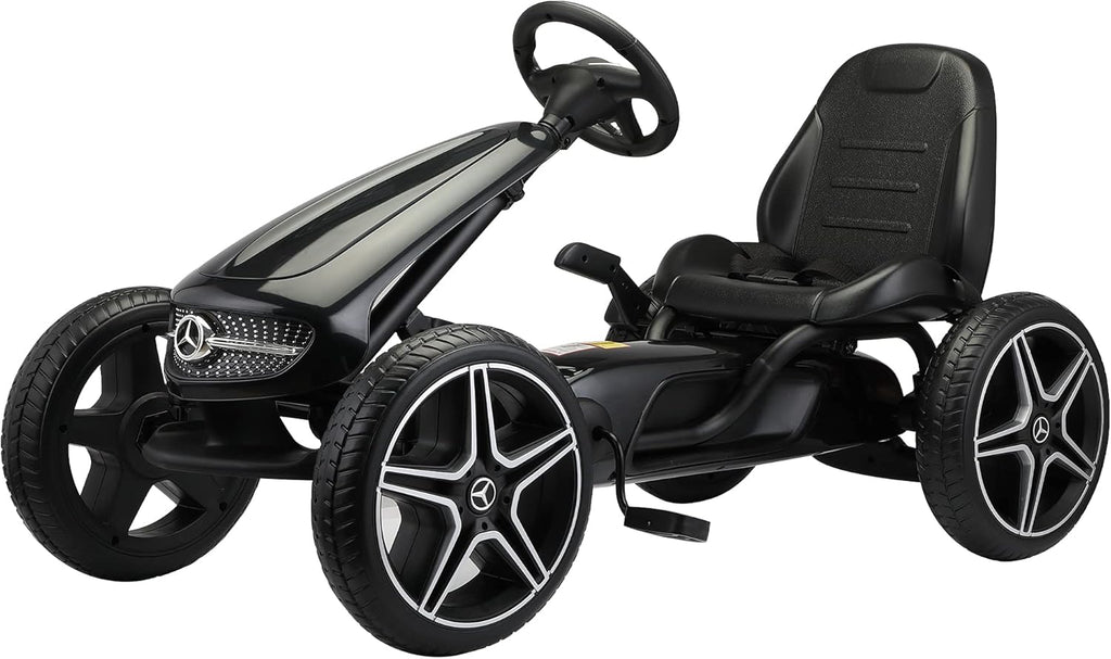 Pedal Go Kart for Kids, 4 Wheel, Adjustable Seat S76958