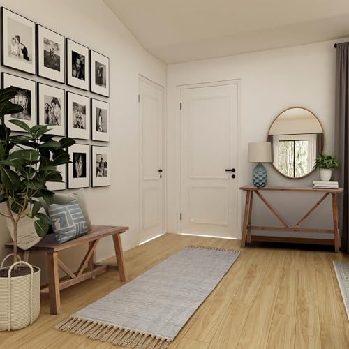 White Solid Wood Narrow Bench R841024