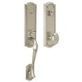 Satin Nickel Single Cylinder Handleset with Interior Knob and Emergency Egress M3181