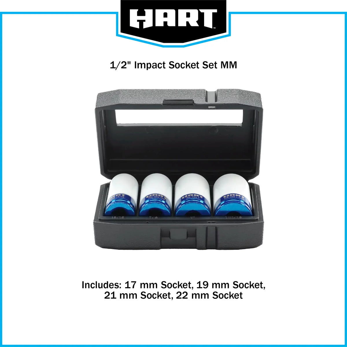 1/2-inch Non-Marring Impact Socket Set 4-Piece Metric I947