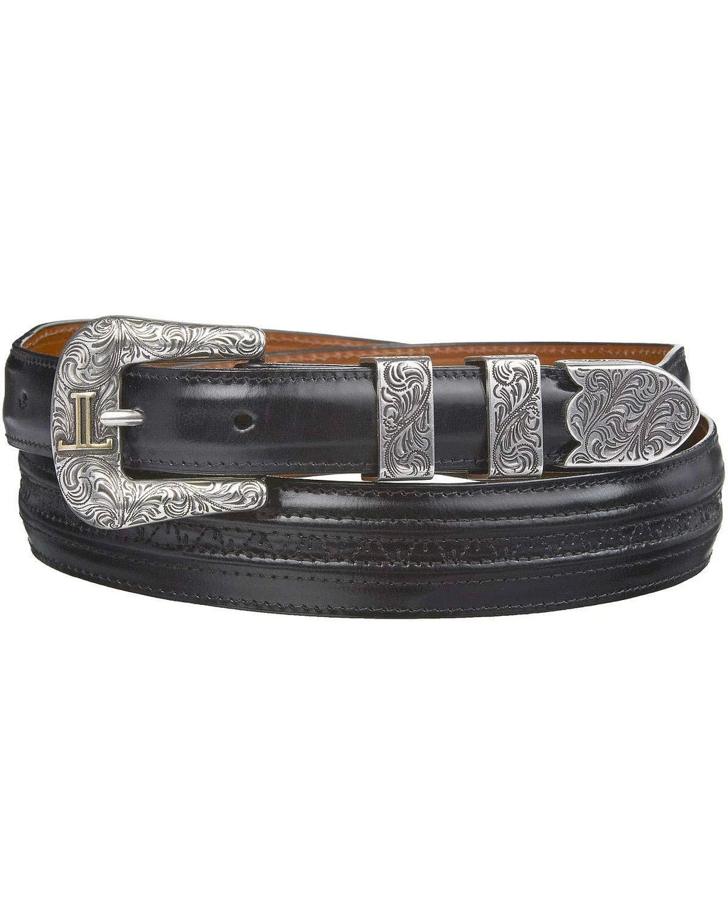 Black Tapered Goat Belt I725