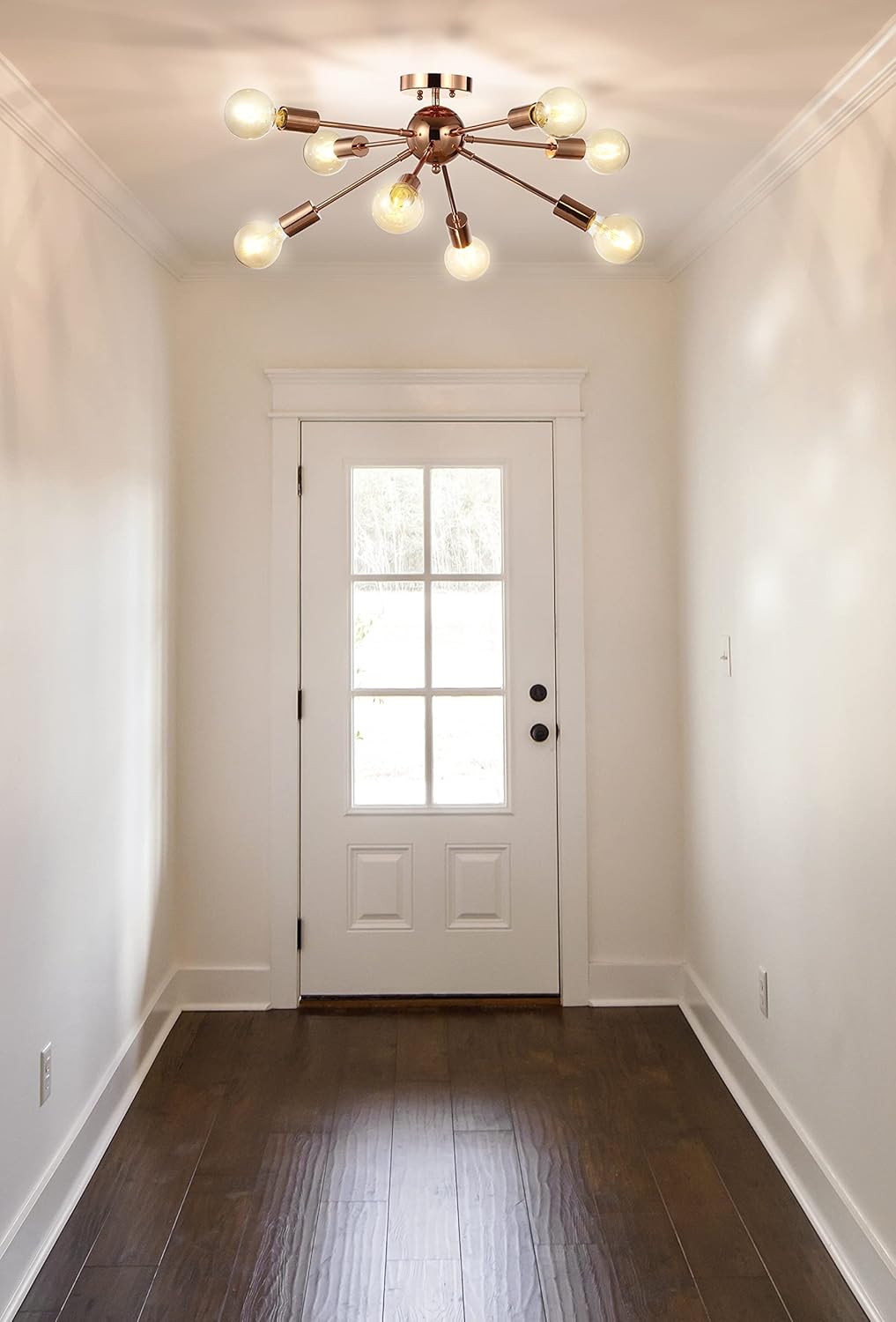 Copper Metal LED Flush-Mount Light X70694