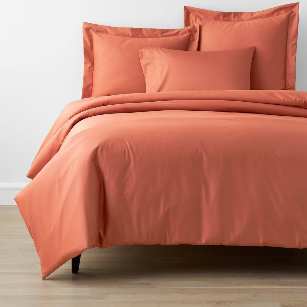 Cotton Solid 300-Thread Count Sateen Full Duvet Cover R12955