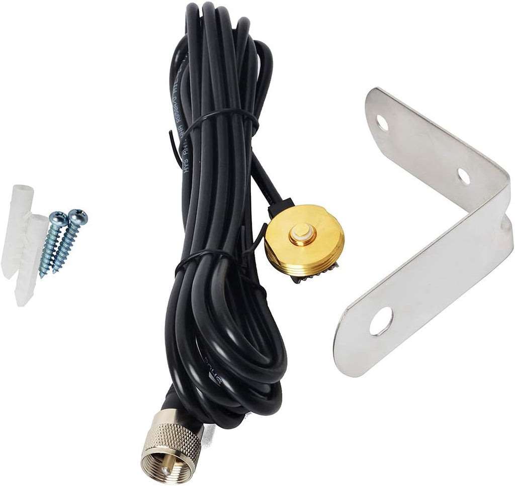 NMO Dual Band 144/430MHz Antenna with 13ft RG58 Coax Cable, Pack of 2 U707