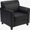 Black Leather Guest Chair W693