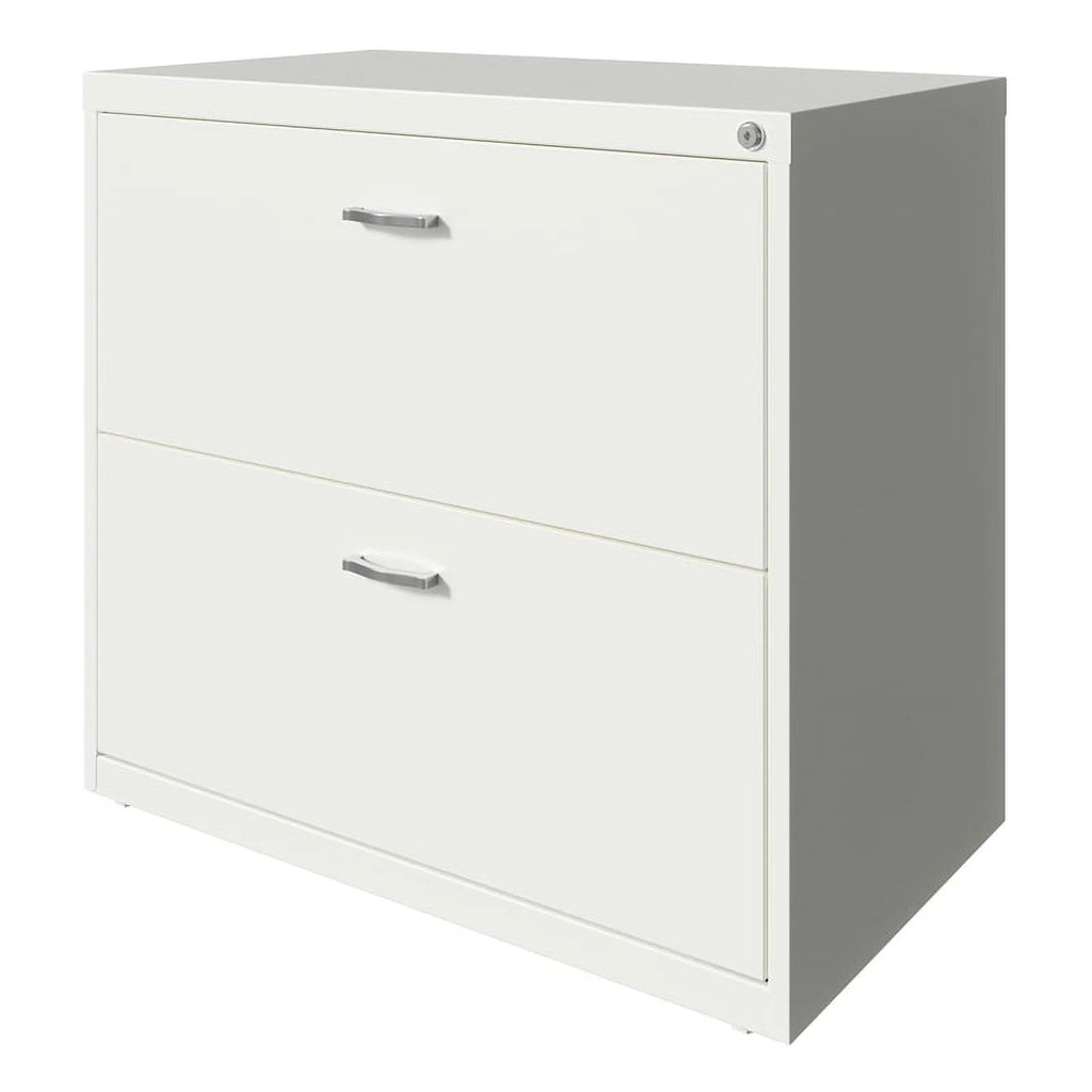 White 2 Drawer Metal Filing Cabinet Set of 2 Y291