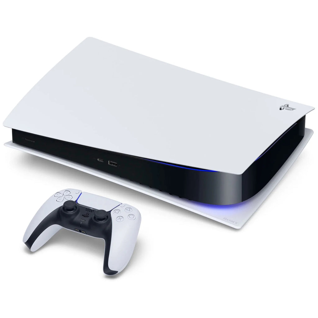 Playstation 5 Digital Edition Console with Blue Controller and Black PULSE 3D Headset A330