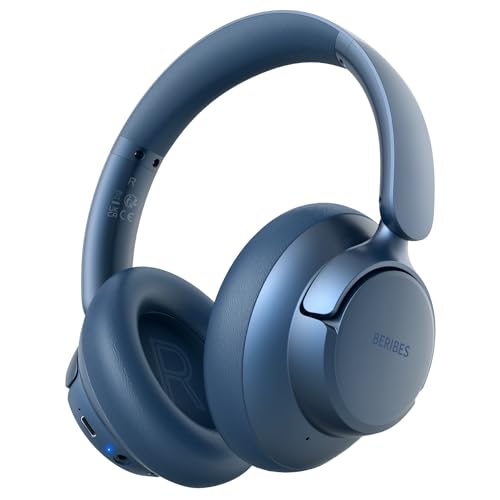 Hybrid Active Noise Cancelling Headphones with Transparent Modes, 70H Playtime Bluetooth Wireless with Mic, 3.5MM Cable, Soft Earpads, Fast Charging, Black Q29526