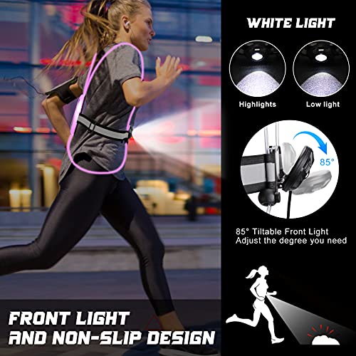 Rechargeable USB LED Reflective Vest for Running B4204