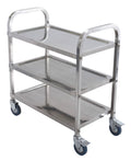 Stainless Steel Utility Cart with 3 Shelves A889117