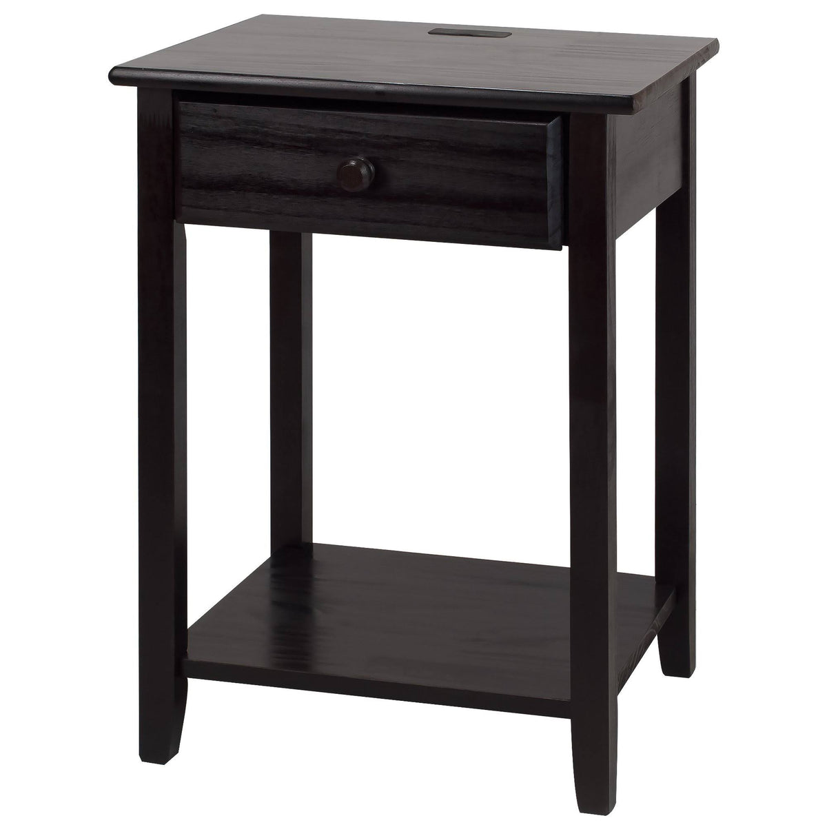 Espresso Nightstand with USB Port A850383