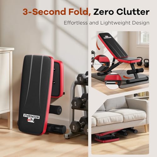Foldable Adjustable Weight Bench H6532
