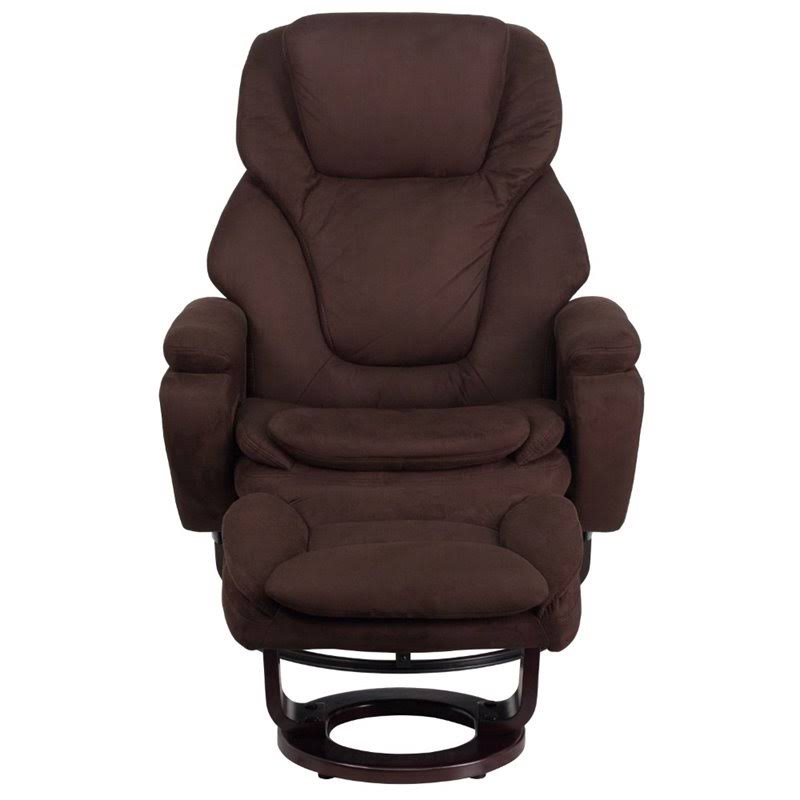 Brown Microfiber Recliner N25971