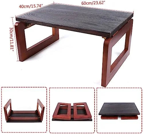 Walnut Oval Nesting Coffee Table Set of 2 with Metal Legs B7276