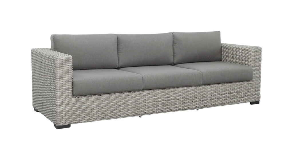 HDPE Resin Wicker Outdoor Sofa with Solution-Dyed Acrylic Covers U276