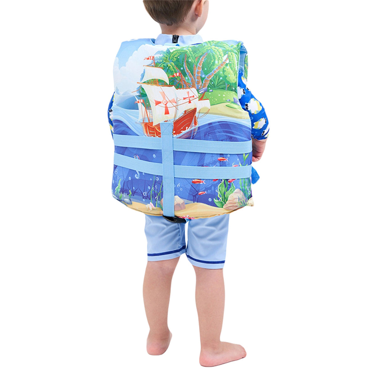 Cartoon Swim Vest with Adjustable Safety Strap Q759737