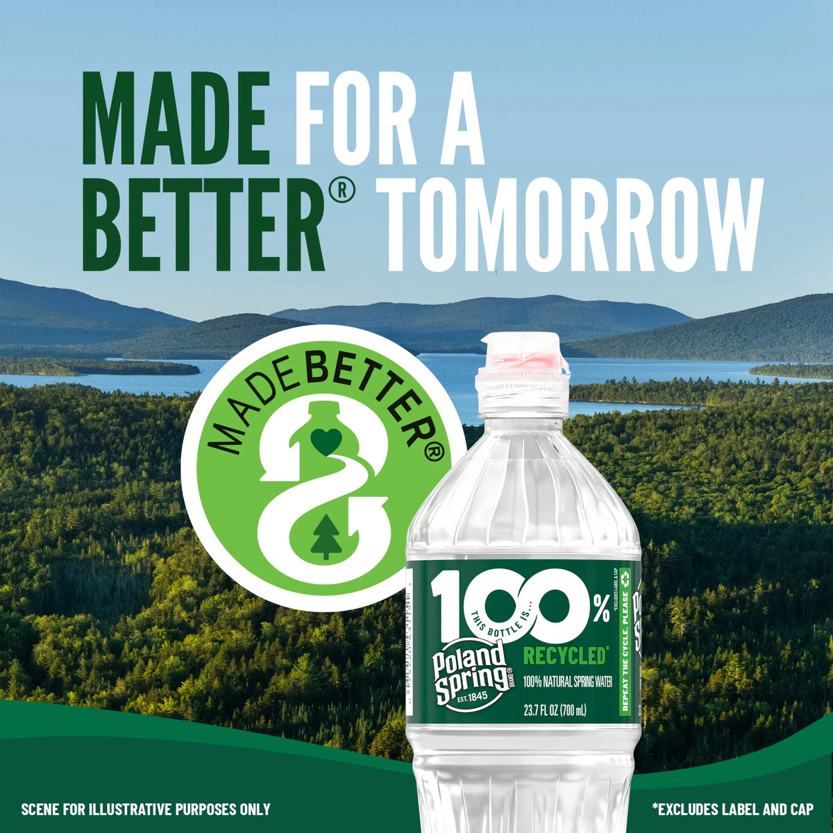 16.9-ounce Natural Spring Water Plastic Bottles (Pack of 28) C92777