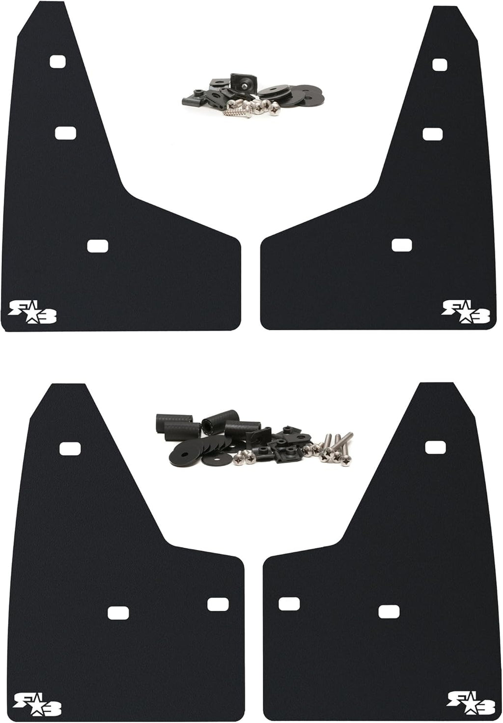Black Mud Flaps Set of 4 C3987