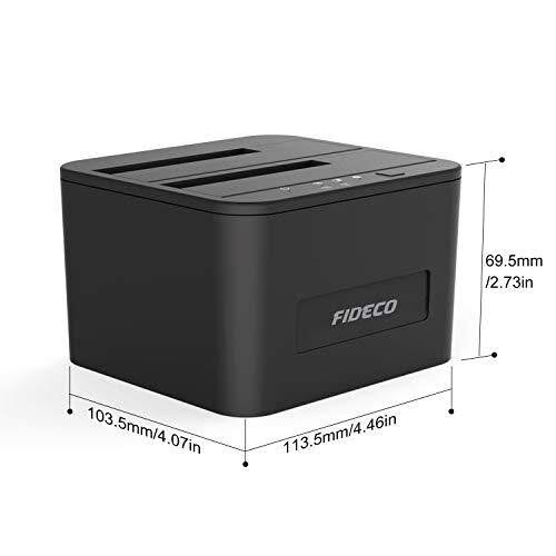 Hard Drive Docking Station, USB 3.0 SATA Dual Bay for 2.5 & 3.5 Inch HDD/SSD E816923