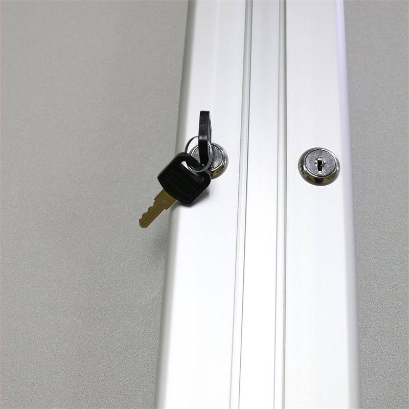 Navy 3-Door Enclosed Vinyl Bulletin Board P168
