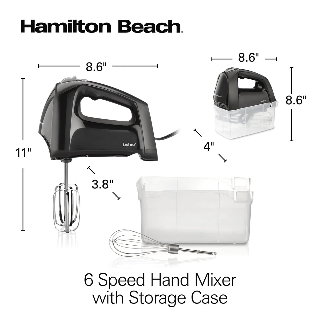 6 Speed Hand Mixer with Storage Case N82830